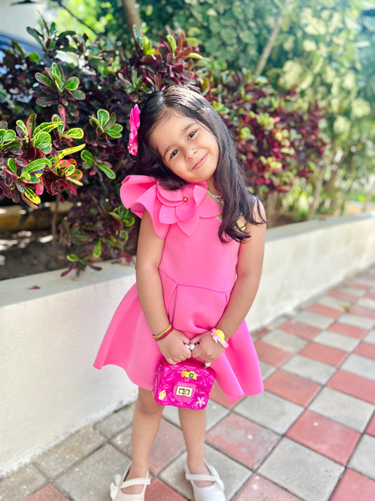 Blush Blossom Dress - Twisty Locks  - Kids and Women Hair Accessories, Fashion Clothing and Jewellery India