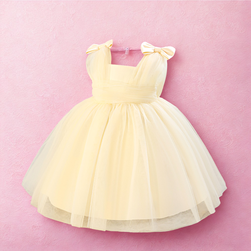 Buttercup Bloom Tulle Party Dress - Twisty Locks  - Kids and Women Hair Accessories, Fashion Clothing and Jewellery India