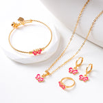 Butterfly Jewellery Set- Pink