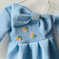 Hearts Bow Birthday Dress - Twisty Locks  - Kids and Women Hair Accessories, Fashion Clothing and Jewellery India