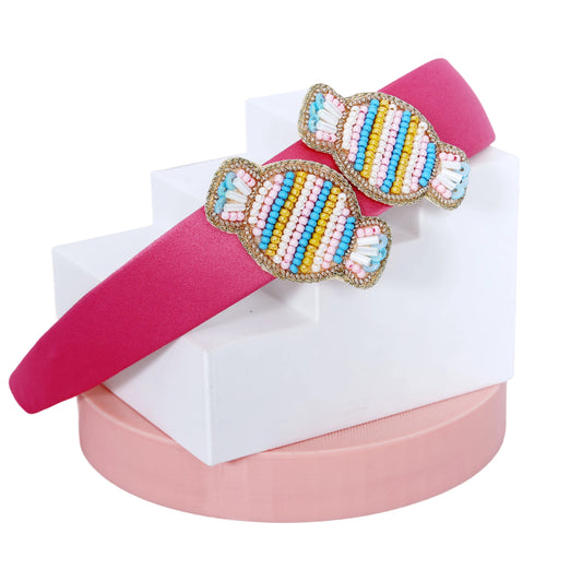 Candy Multicolor Hairband - Twisty Locks  - Kids Hair Accessories India