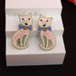 Cat Embroidered Hair Clips Set - Twisty Locks  - Kids and Women Hair Accessories, Fashion Clothing and Jewellery India
