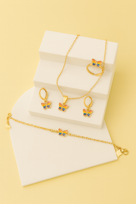 Butterfly Jewellery Set- Colorful