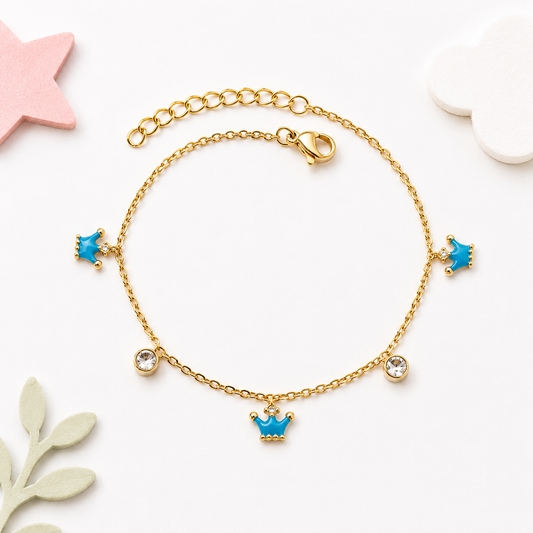 Princess 18K gold bracelet for kids – fit for little royalty by Twisty Locks