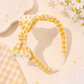 Fabric Ghingham Hairband & Bows Set of 3