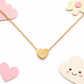 Sparkle Heart 18K gold necklace for kids – sparkling heart gift by Twisty Locks
