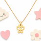 Sweet Butterfly 18K Gold Plated Children's Necklace