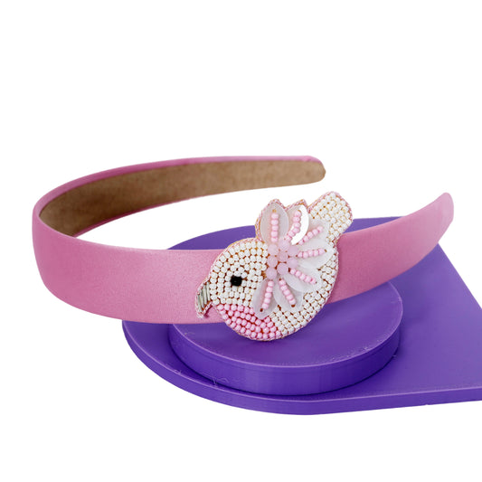 Chidiya Rani Pink Hairband - Twisty Locks  - Kids Hair Accessories India