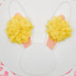 Chiffon Floral Hair Clips - Twisty Locks  - Kids and Women Hair Accessories, Fashion Clothing and Jewellery India