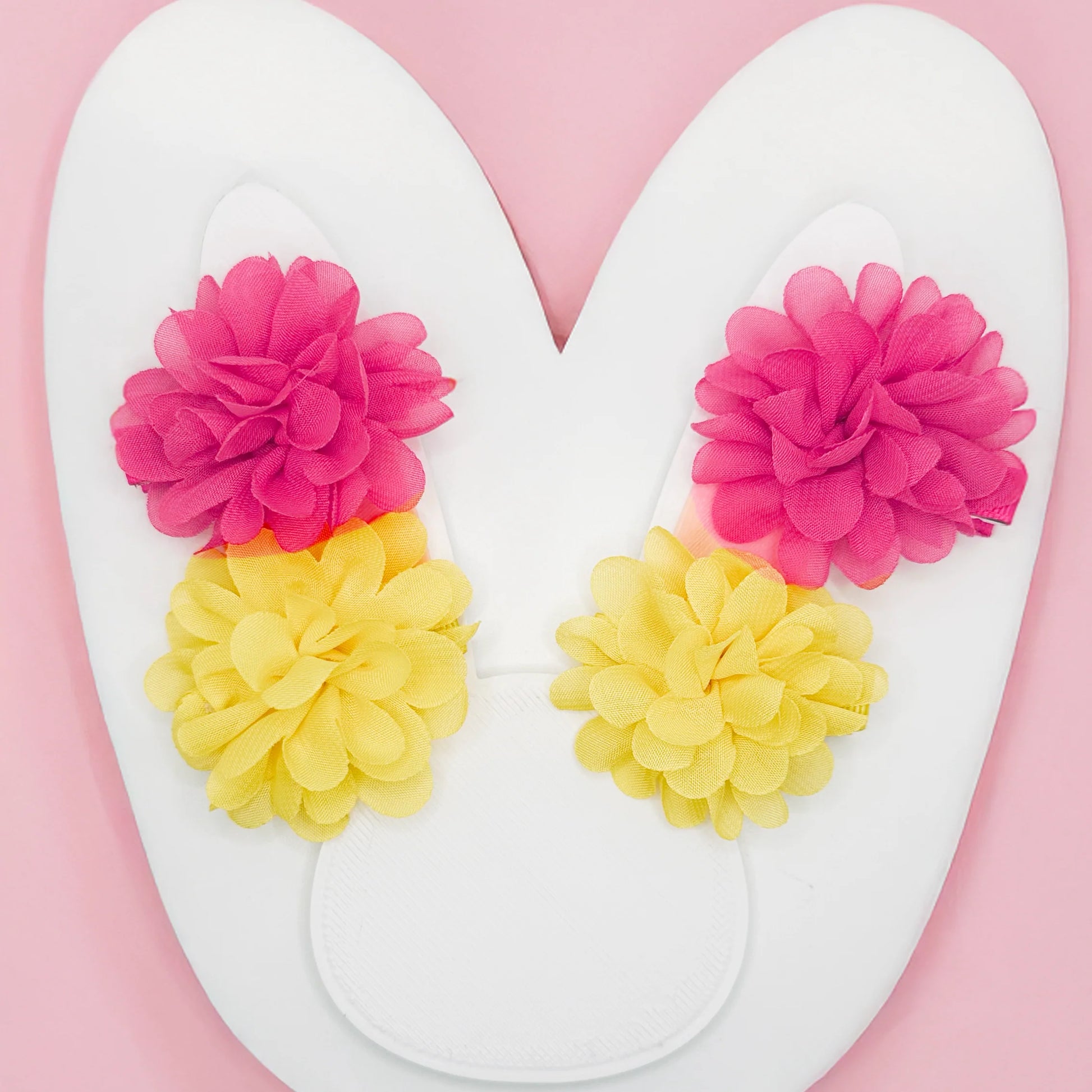 Chiffon Floral Hair Clips - Twisty Locks  - Kids and Women Hair Accessories, Fashion Clothing and Jewellery India
