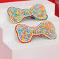 Colorful Bow Embroidered Clips Set - Twisty Locks  - Kids and Women Hair Accessories, Fashion Clothing and Jewellery India