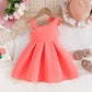Coral Bow Dress - Twisty Locks  - Kids and Women Hair Accessories, Fashion Clothing and Jewellery India