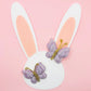 Crochet Butterfly Clips - Lavender Set of 2 - Twisty Locks  - Kids and Women Hair Accessories, Fashion Clothing and Jewellery India