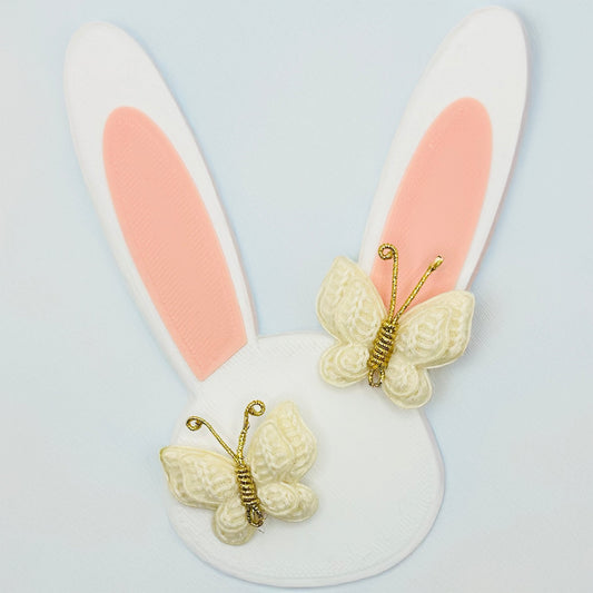 Crochet Butterfly Clips - White Set of 2 - Twisty Locks  - Kids and Women Hair Accessories, Fashion Clothing and Jewellery India