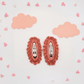 Crochet Tic Tac Pins - Carrot Red Set of 2 - Twisty Locks  - Kids and Women Hair Accessories, Fashion Clothing and Jewellery India
