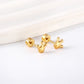 Crown 18K Gold Plated Children's Earrings - Twisty Locks  - Kids and Women Hair Accessories, Fashion Clothing and Jewellery India