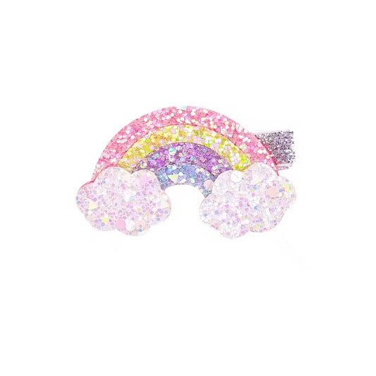 Dreamy Rainbow & Star Clips - Set of 2 - Twisty Locks  - Kids and Women Hair Accessories, Fashion Clothing and Jewellery India