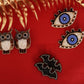 Evil Eye Embroidered Hair Clips Set - Twisty Locks  - Kids and Women Hair Accessories, Fashion Clothing and Jewellery India