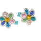 Floral Embroidered Hair Clip (Fabric Lined Clip) - Twisty Locks  - Kids and Women Hair Accessories, Fashion Clothing and Jewellery India