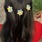 Floral Embroidered Hair Clip - Twisty Locks  - Kids and Women Hair Accessories, Fashion Clothing and Jewellery India