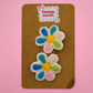 Floral Embroidered Hair Clip - Twisty Locks  - Kids Hair Accessories India
