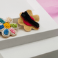 Floral Embroidered Hair Clip - Twisty Locks  - Kids Hair Accessories India