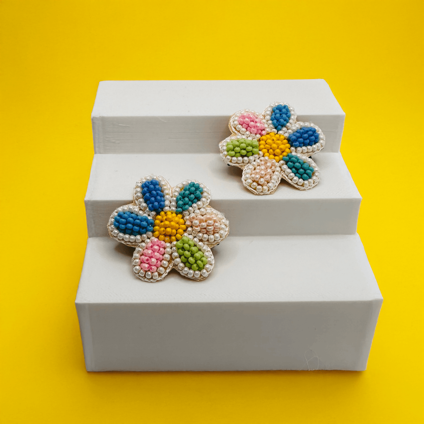 Floral Embroidered Hair Clip - Twisty Locks  - Kids Hair Accessories India