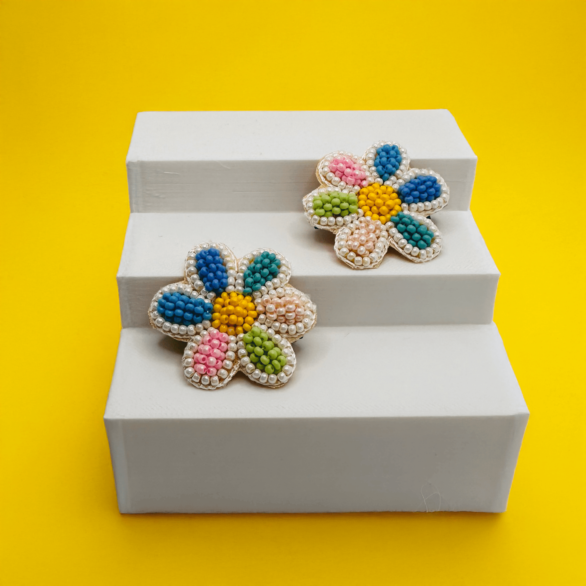 Floral Embroidered Hair Clip - Twisty Locks  - Kids Hair Accessories India