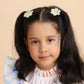 Floral Embroidered Hair Clip - Twisty Locks  - Kids Hair Accessories India