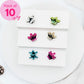 Crown Mini Claw Clips - Set of 10
