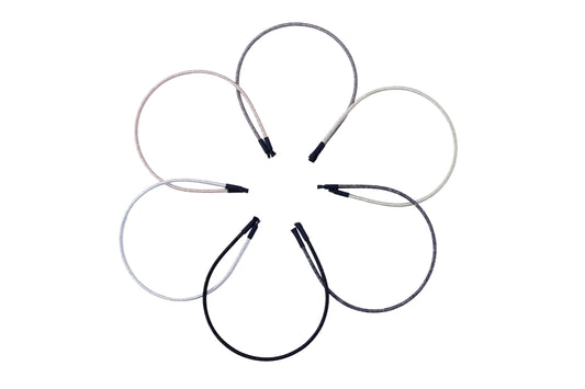 Glam Metallic Hairband Set – Bronze-Gold-Copper – Set of 3 - Twisty Locks  - Kids Hair Accessories India