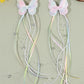 Glitter Pearl Tail Butterflies Set of 2 - Twisty Locks  - Kids and Women Hair Accessories, Fashion Clothing and Jewellery India