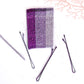 Glittery Bobby Pins - Set of 24 - Mauve, Lavender and Purple - Twisty Locks  - Kids and Women Hair Accessories, Fashion Clothing and Jewellery India