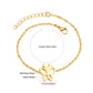 Gold Butterfly 18K Gold Plated Children's Bracelet - Twisty Locks  - Kids and Women Hair Accessories, Fashion Clothing and Jewellery India