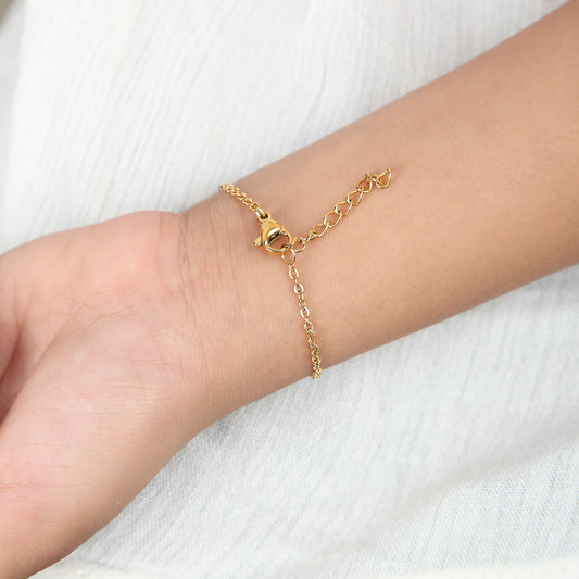 Gold Butterfly 18K Gold Plated Children's Bracelet - Twisty Locks  - Kids and Women Hair Accessories, Fashion Clothing and Jewellery India