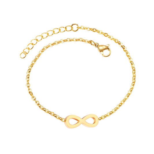 Gold Infinity 18K Gold Plated Children's Bracelet - Twisty Locks  - Kids and Women Hair Accessories, Fashion Clothing and Jewellery India