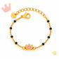Pink Crown Nazariya 18K Gold Plated Children's Bracelet