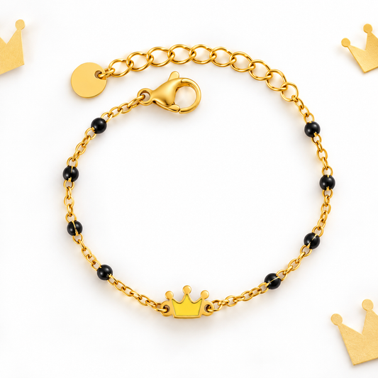 Yellow Crown Nazariya 18K Gold Plated Children's Bracelet