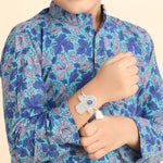 Hamsa Evil Eye Rakhi with Roli & Chawal - Blue