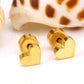 Hearts 18K Gold Plated Children's Earrings - Twisty Locks  - Kids and Women Hair Accessories, Fashion Clothing and Jewellery India