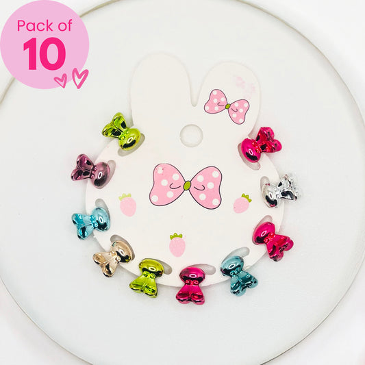 Bunny Mini Claw Clips - Set of 10