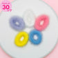 30pcs Plush Furry Hair Ties (With Pouch)
