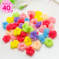 40pcs Plush Light Hair Ties (With Pouch)