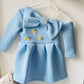 Hearts Bow Birthday Dress - Twisty Locks  - Kids and Women Hair Accessories, Fashion Clothing and Jewellery India