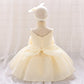 Elara Rosette Organza Dress- Off White - Twisty Locks  - Kids and Women Hair Accessories, Fashion Clothing and Jewellery India