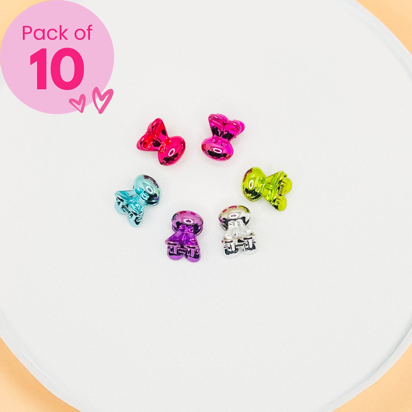 Bunny Mini Claw Clips - Set of 10