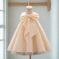 Ivory Whirl Bow Organza Dress - Twisty Locks  - Kids and Women Hair Accessories, Fashion Clothing and Jewellery India