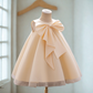 Ivory Whirl Bow Organza Dress - Twisty Locks  - Kids and Women Hair Accessories, Fashion Clothing and Jewellery India