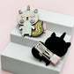 Kitty Unicorn Clips - Set of 2 - Twisty Locks  - Kids and Women Hair Accessories, Fashion Clothing and Jewellery India