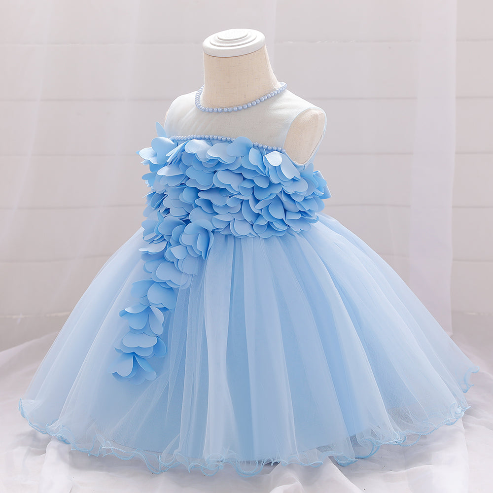 Bluebell Bloom 3D Petal Tulle Dress - Twisty Locks  - Kids and Women Hair Accessories, Fashion Clothing and Jewellery India